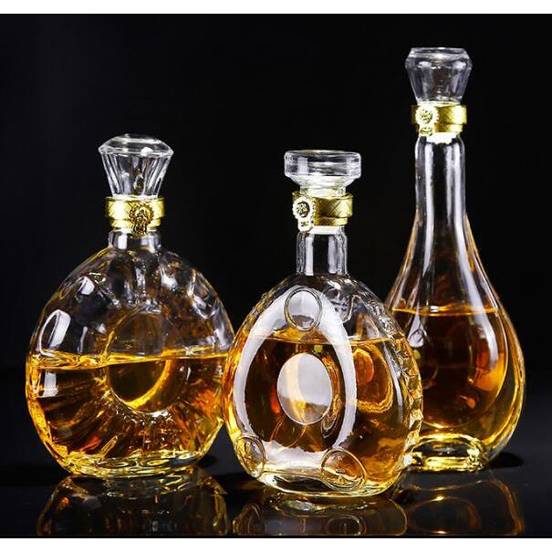 泡酒专用玻璃瓶工艺装小泡酒瓶白红酒密封空瓶子家用储存酒高档