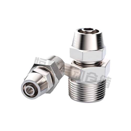 201不锈钢快拧锁母式接头 气管快速直通6/8/10/12外丝01/02/03/04 - 图3