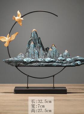 麋鹿新中式摆件客厅电视柜装饰家居饰品玄关创意工艺摆设货源