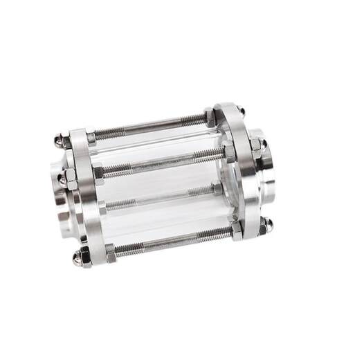 不锈钢304 316 卫生级 焊式视镜 焊接连接玻璃管视镜 管式视镜 - 图1