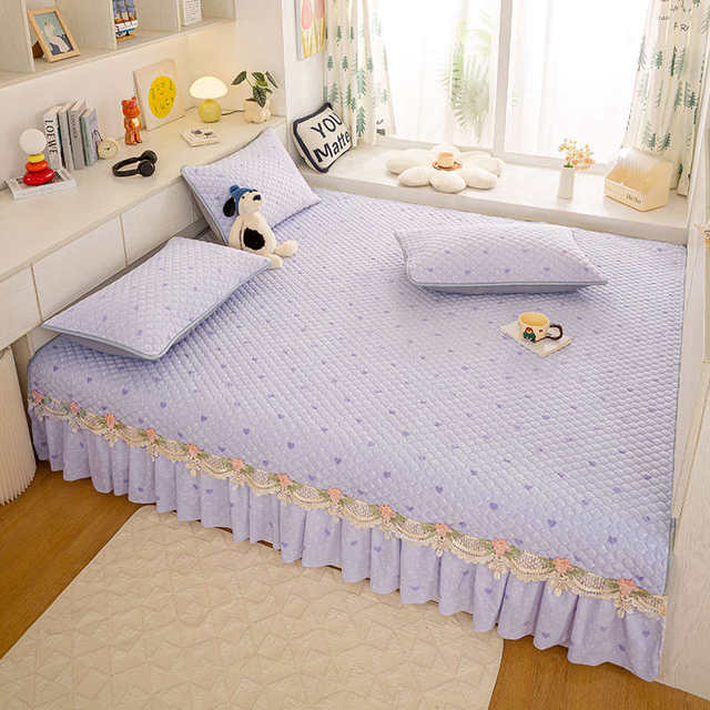 Milk crystal velvet tatami bed cover winter suede rural large kang cover kang cover anti-slip tami bed sheet kang sheet kang single