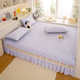 Milk crystal velvet tatami bed cover winter suede rural large kang cover kang cover anti-slip tami bed sheet kang sheet kang single