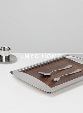 现板代轻奢不锈钢胡样桃木摆色装饰件房CZC客厅酒具酒瓶收纳香薰