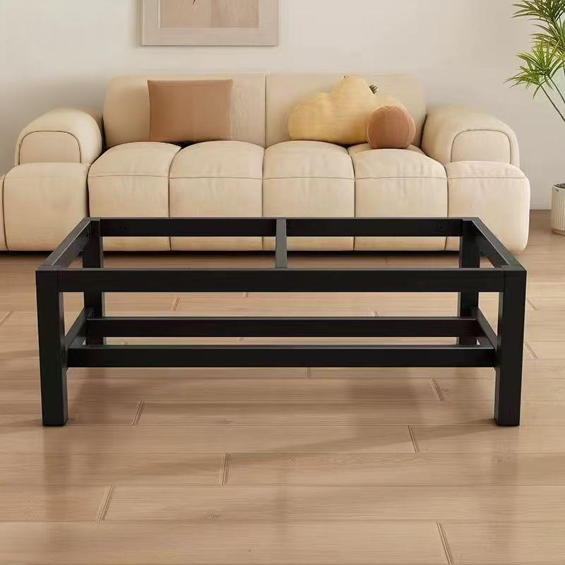 茶几支架框架双层置物茶几底座家用办公桌架加厚加固客厅直脚桌腿 - 图0