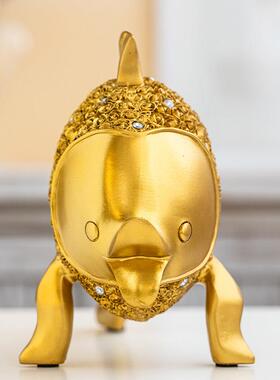 年年有鱼欧式摆件创意家居装饰品客厅酒柜电视柜摆件乔迁新居送礼