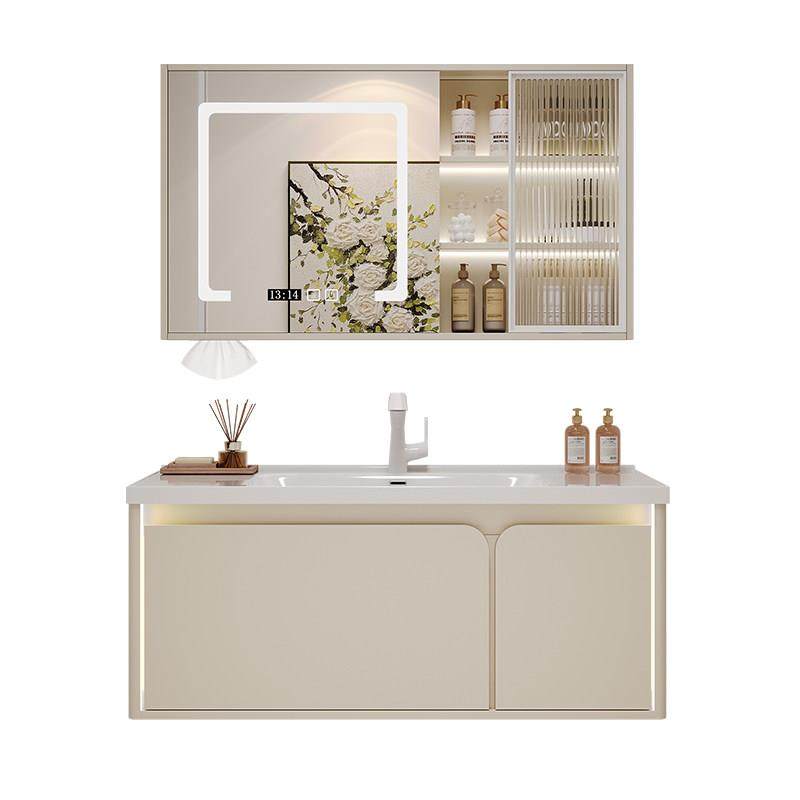 浴室柜组合岩板一体盆陶瓷切角卫生间洗手池储物柜洗漱台盆柜,淘宝优惠券,粉丝福利购,淘宝优惠卷