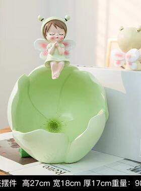 网红ns少蜜蜂i女孩纳摆RFJ件玄关书房茶几办收女公室桌面装饰品礼