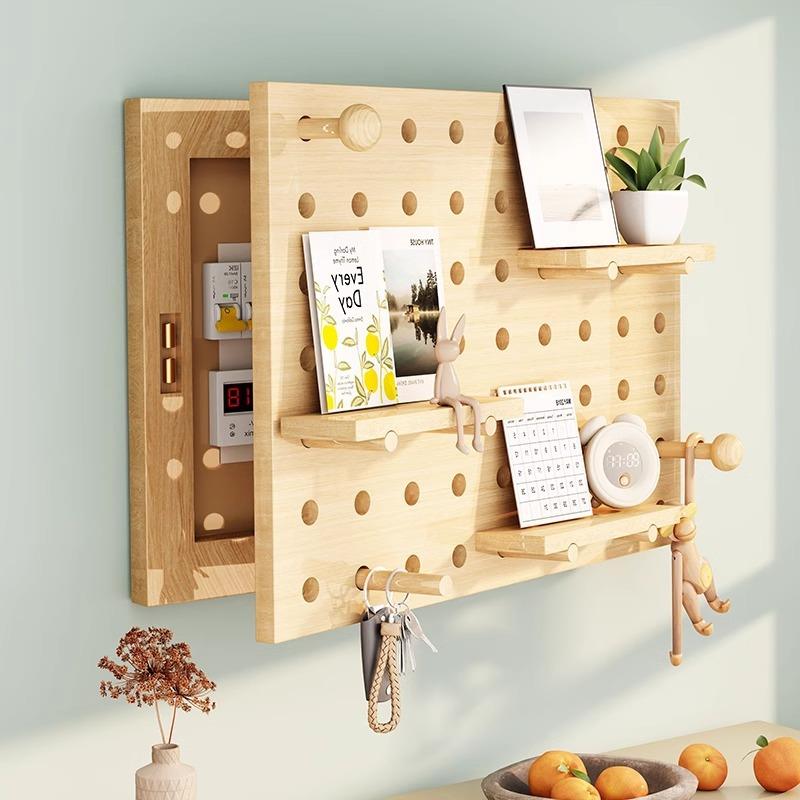 Hole board meter box finishing rack without punching, strong electric distribution box, electric switch, weak electric box blocking, creative storage