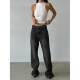 Amazon AliExpress Independent Station Splicing Loose Slim Denim Trousers Women's Customization