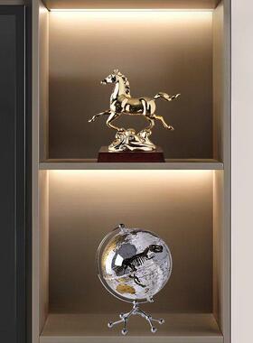 腾飞马轻奢高档办书公室CS-1036面马摆件客厅乔迁桌开 业礼物柜酒