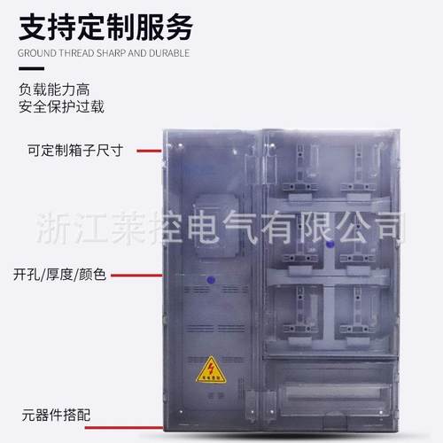 厂家供应PC+ABS标准南网费控单相六表非金属计量透明塑料电表箱 - 图1