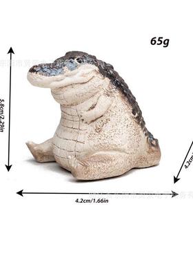 新品predator statue迷你小鳄鱼雕像树脂工艺品田园家居摆件