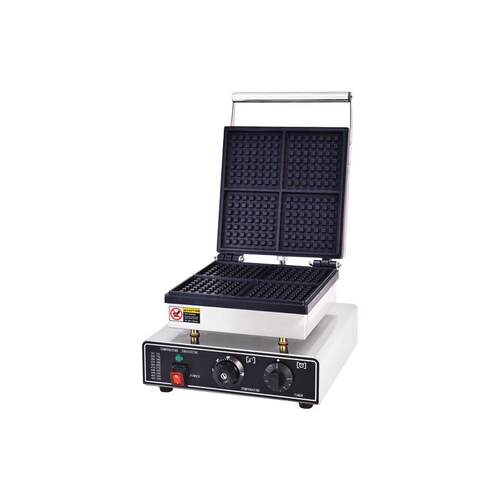 商用电热四片7*7华夫炉方形鸡蛋仔比利时华夫饼机摆摊小吃设备 - 图3