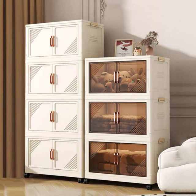 Children's wardrobe storage cabinet without installation baby clothes sorting household snacks plastic storage rack bedroom storage cabinet