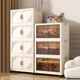 Children's wardrobe storage cabinet without installation baby clothes sorting household snacks plastic storage rack bedroom storage cabinet