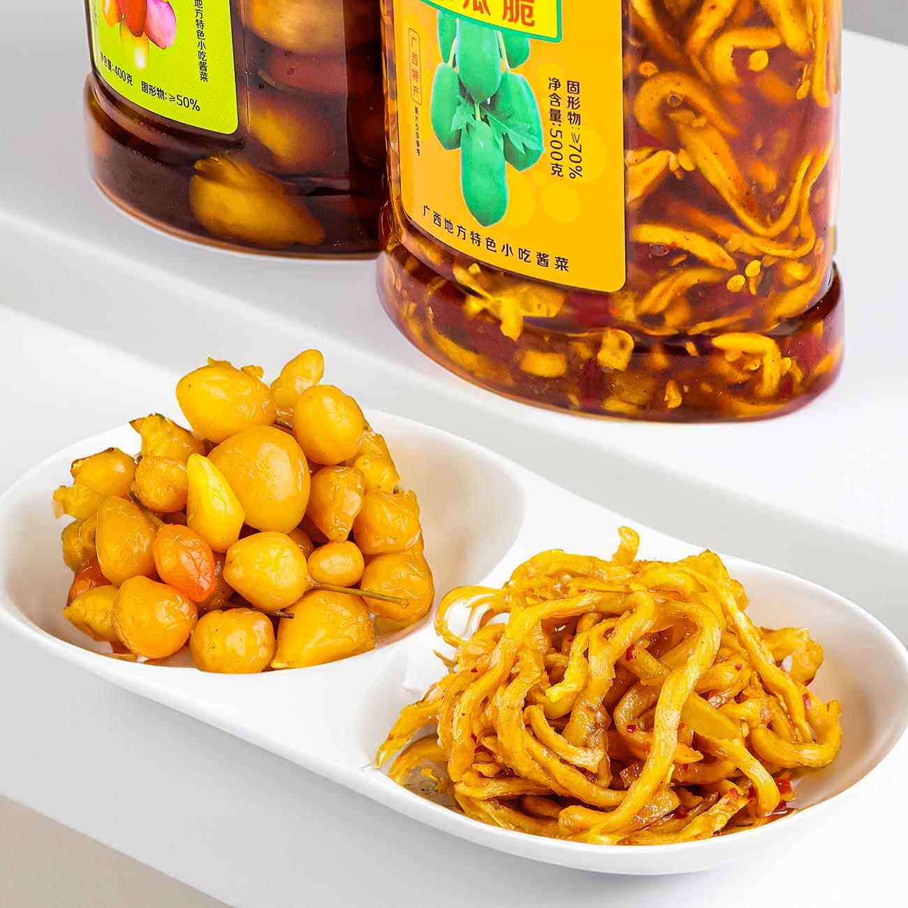 玉龙田木瓜脆木瓜丝香辣腌菜开胃菜下饭菜小零食罐装广西桂林特产