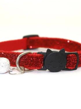 2PCS Cat Collar Colors Reflective Breakaway Neck Ring Neckla