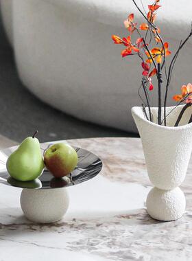 样瓶板房UCM艺术颗感花果组合摆件茶几桌面粒花器托盘套装盘搭配