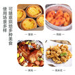 空气炸锅专用纸锡纸盘烧烤箱烘焙锡箔碗家用锡纸盒食品级纸碗圆形