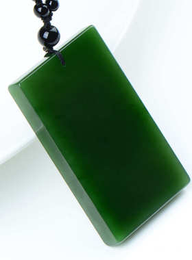 满工艺品老玉绿坠碧玉吊坠批发坑碧玉 吊和田玉石牌玉器平安无事