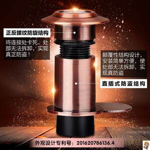 防盗门步阳通用王力猫眼门镜防撬防旋开家用老式带盖门眼堵孔