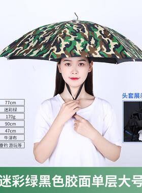 头戴头戴钓鱼折叠雨伞雨伞工艺伞