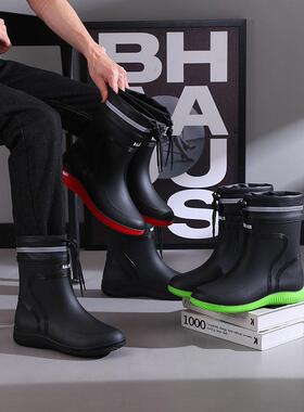 Mid-Tube Rainshoes Short Rain Shoes Men