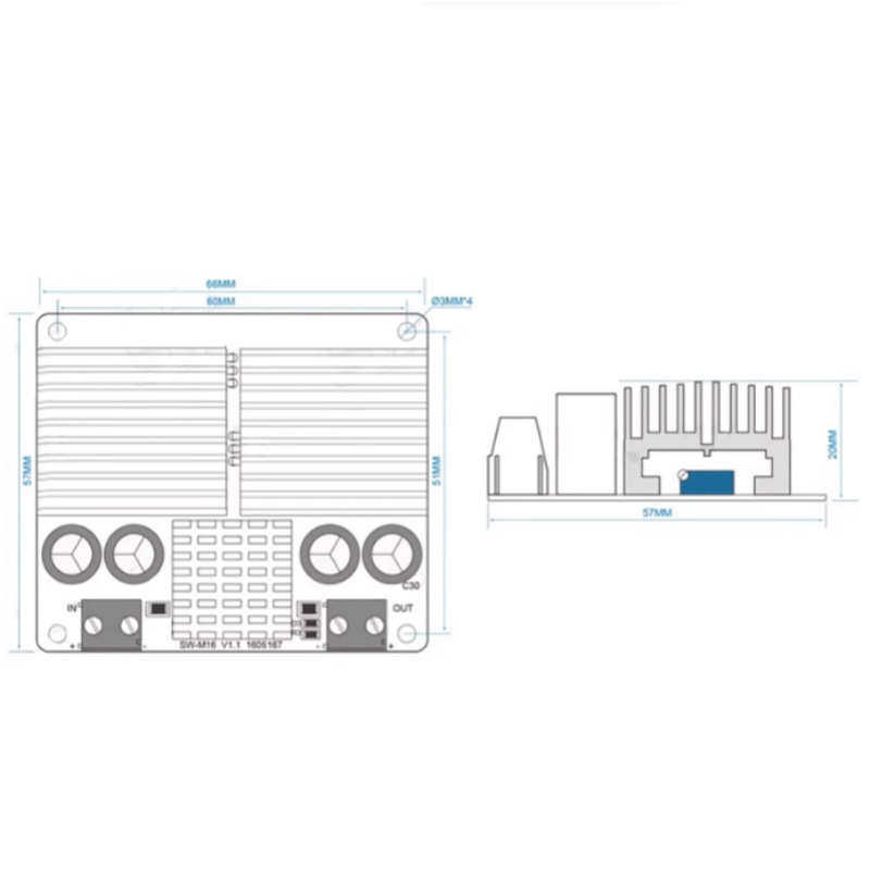 DC-DC升压电源模块100W6A车载大功率可调升压模块10-32V转15-35V,淘宝优惠券,粉丝福利购,淘宝优惠卷