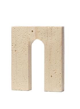 现代简约仿洞石几何造型树脂摆件样板房书房家居软装桌面家居饰品