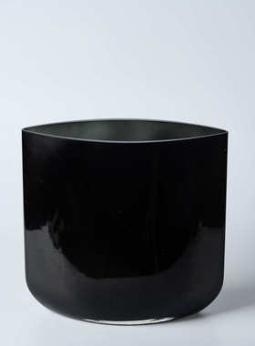 水晶饰品花艺花套装售楼处摆件扁刀锋花瓶琉璃器样板房干花高端