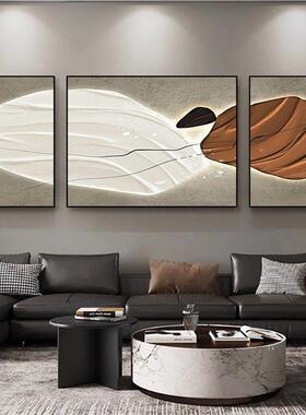 手绘油画《石来运转》玄关挂画客厅背景墙装饰画肌理抽象壁画
