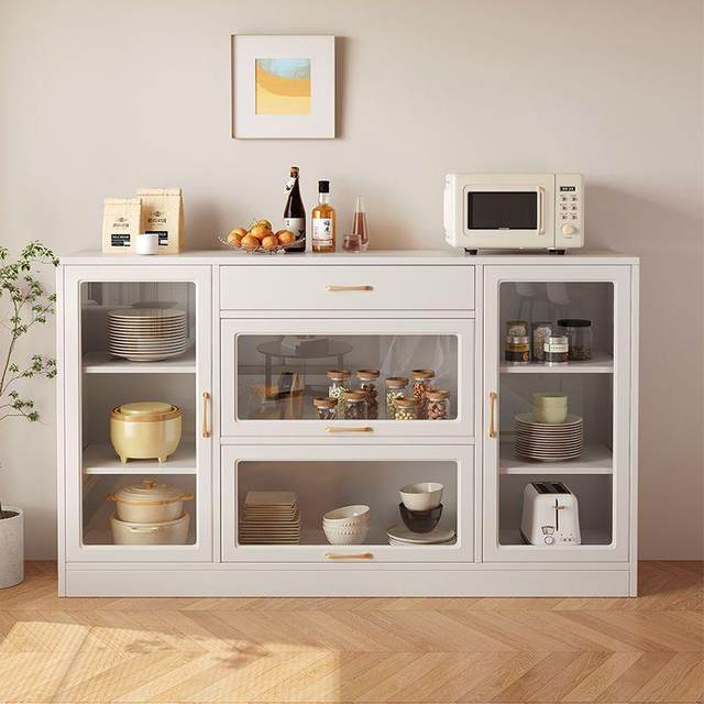 Sideboard against the wall Modern simple household living room kitchen storage rack floor cabinet storage cabinet tea cabinet storage