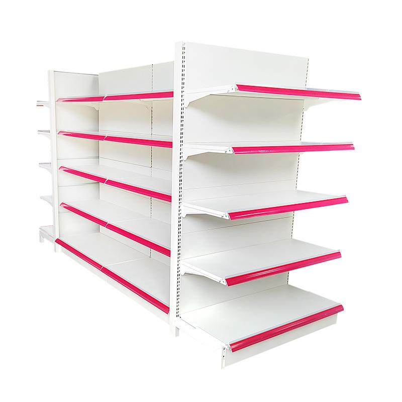 Single-sided convenience store shelves with perforated boards, supermarket shelves, stationery store product display racks, supermarket shelf display racks