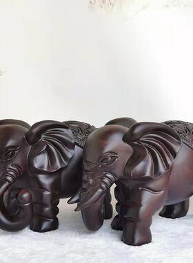 黑檀实木手工雕刻摆件十二生肖动物红木家居工艺品装饰摆件礼品