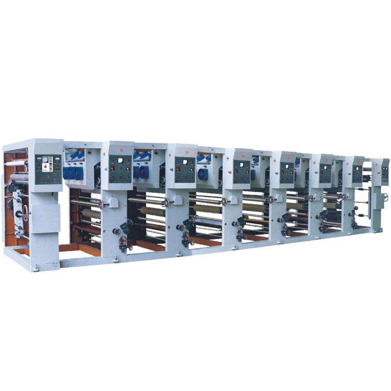 Supply of gravure film printing machine 1-10 multi-color copperplate roll printing unit without shaft alignment function