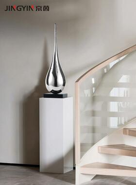 水滴雕塑摆件样板房现代家居客厅装饰品摆设商业空间抽象装置艺术