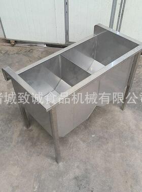 致诚供应不锈钢水槽 双格多格清洗设备 圆角学校洗手槽现货