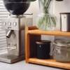 Desktop solid wood storage rack black walnut designer tea set cup rack retro coffee cup storage rack storage