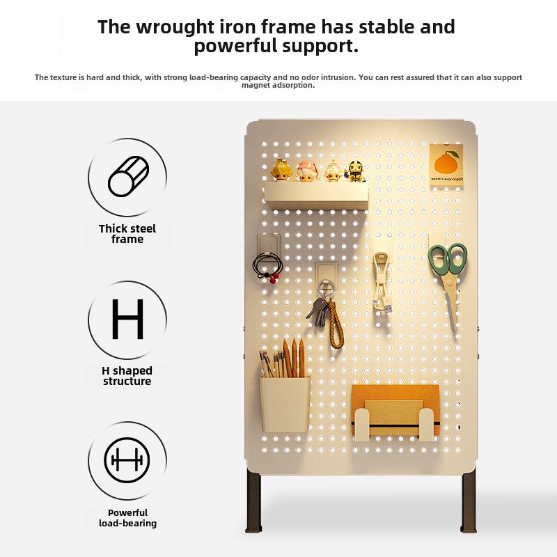 Desktop vertical hole board table storage rack office computer desk desk storage and organization artifact office workstation