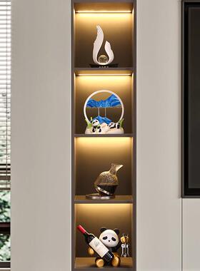 熊猫流沙画 画摆件轻奢高档客厅电视酒柜玄关装饰品乔迁新居搬家