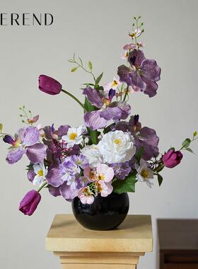琉梦盆栽花排森系婚庆桌花婚礼布置橱窗装饰布置装饰假花艺彷真花