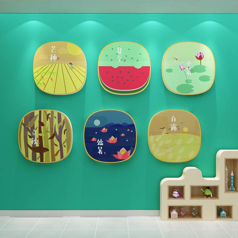 7L8K幼儿园环创主题墙成品24二十四节气装饰画楼梯扶手台阶文化墙,淘宝优惠券,粉丝福利购,淘宝优惠卷