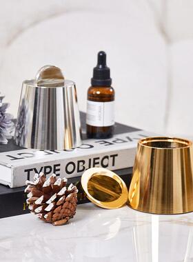 欧式轻奢属皮香薰蜡金香薰系列烛摆件厅餐厅卧室酒店样板房革家居