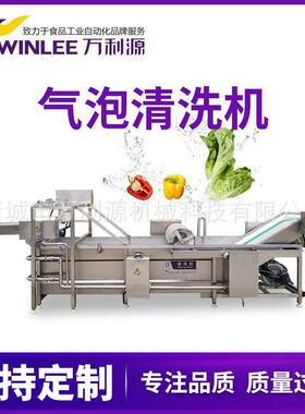 直供食品包装袋去油污清洗机连续式土豆片清洗漂烫流水线
