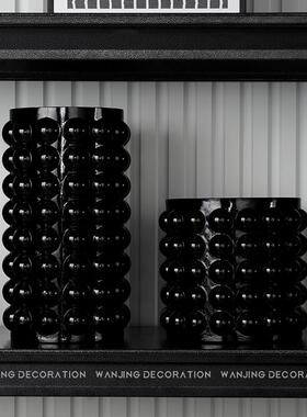 现代简约样板间书房书柜几何高级感样板房展厅客厅软装饰品小摆件