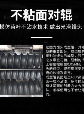 旺骐大型圆馒头全自动商用对辊馒头机商用圆形成型自动一体馒头机
