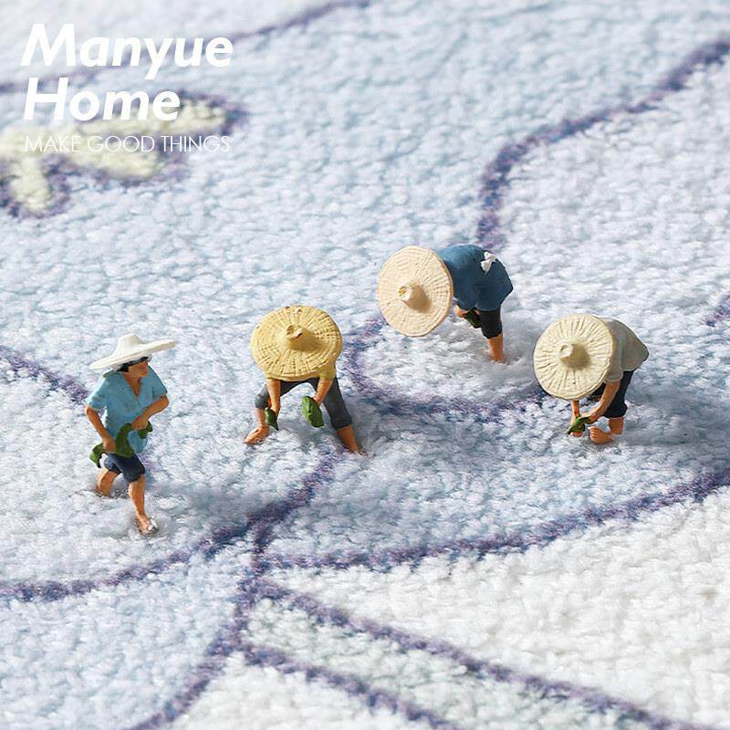 Manyuejia bedroom carpet bedside mat long cushion home children's room lamb velvet floor mat for sleeping and sitting
