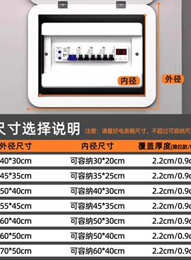 现代简约电表箱遮挡装饰画 免打孔配电箱盖美化设计
