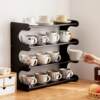 Water cup holder, mug, glass cup, paper cup, coffee, red wine cup storage shelf, high-end light luxury organizing rack, anti-
