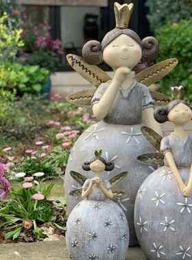 正品可饰爱出花艺仙子创意个性阳台布置户外庭院摆件花园园装欧美